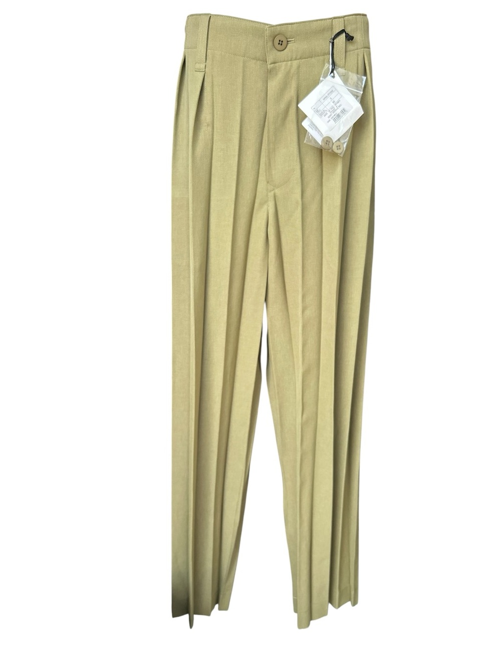 Men Homme Issey Miyake Green Khaki Edge Ensemble Trousers Size 3 - Picture 8 of 16